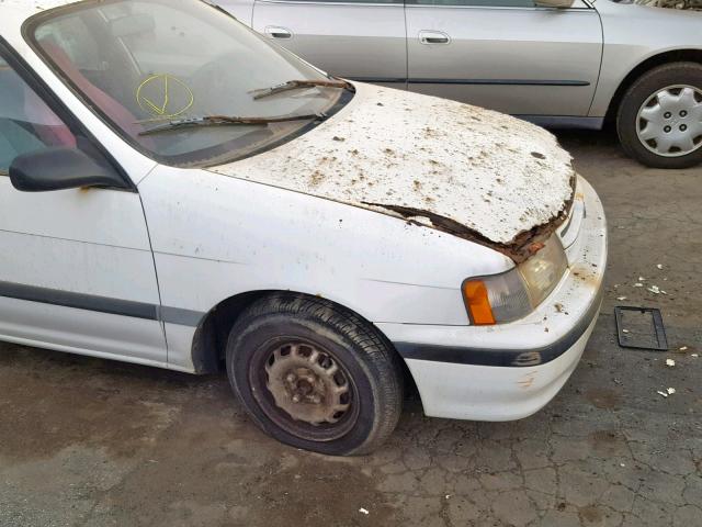 JT2EL43T1R0394530 - 1994 TOYOTA TERCEL DX WHITE photo 9