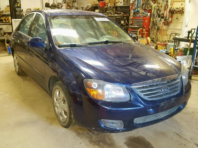 KNAFE221995586336 - 2009 KIA SPECTRA EX BLUE photo 1