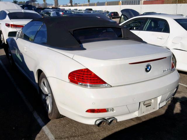 WBAEK73495B328453 - 2005 BMW 645 CI AUT WHITE photo 3