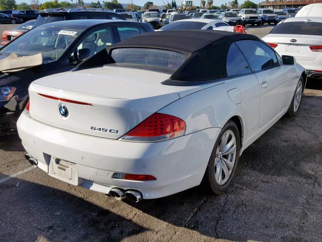 WBAEK73495B328453 - 2005 BMW 645 CI AUT WHITE photo 4