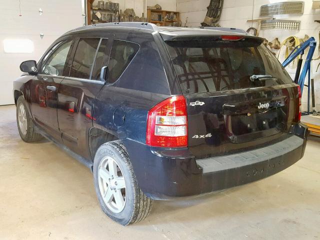 1J8FF47W28D749406 - 2008 JEEP COMPASS SP BLACK photo 3