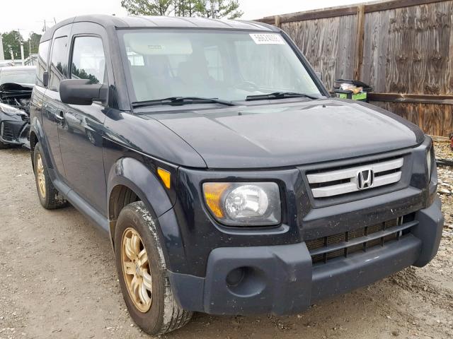 5J6YH28738L003407 - 2008 HONDA ELEMENT EX BLACK photo 1