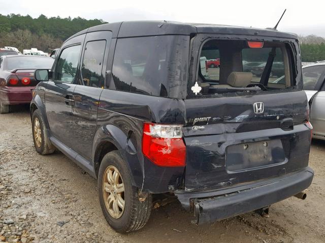 5J6YH28738L003407 - 2008 HONDA ELEMENT EX BLACK photo 3