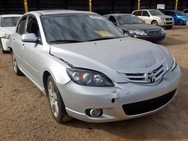 JM1BK143941125933 - 2004 MAZDA 3 HATCHBAC SILVER photo 1