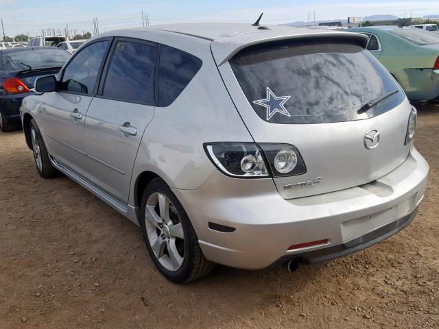 JM1BK143941125933 - 2004 MAZDA 3 HATCHBAC SILVER photo 3