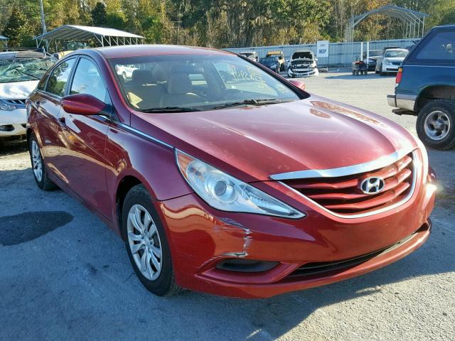 5NPEB4AC8BH058363 - 2011 HYUNDAI SONATA GLS RED photo 1