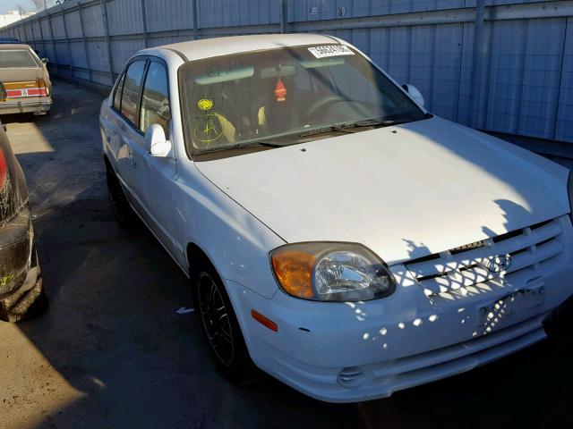 KMHCG45C05U616053 - 2005 HYUNDAI ACCENT GL WHITE photo 1