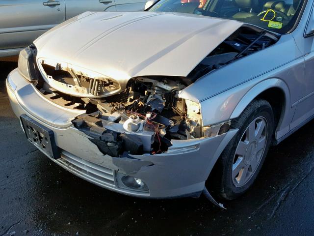 1LNHM86S43Y666326 - 2003 LINCOLN LS SILVER photo 9