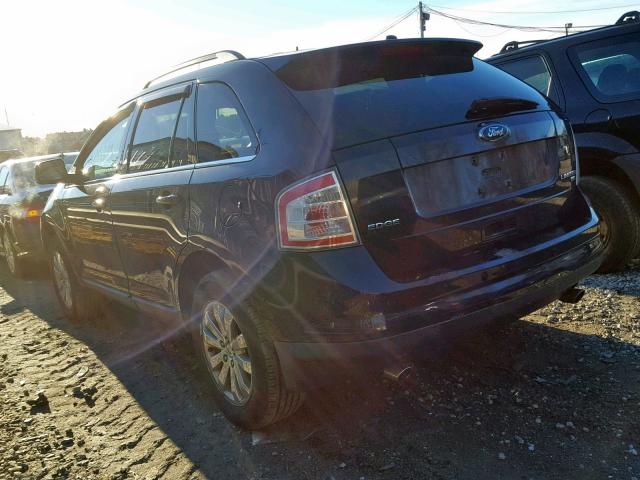 2FMDK49C08BA70510 - 2008 FORD EDGE LIMIT BLUE photo 3