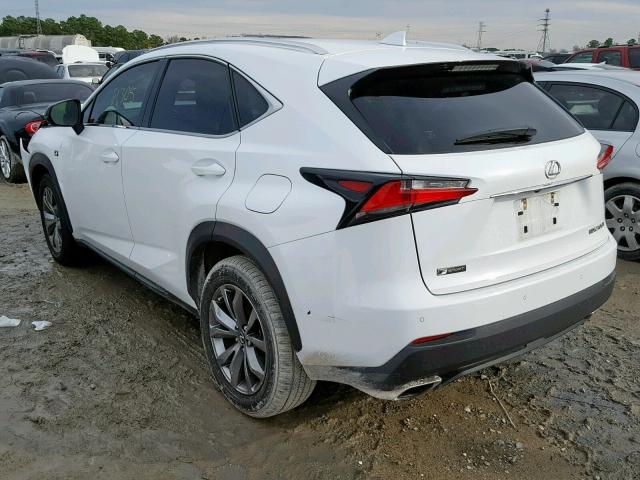 JTJYARBZXG2038668 - 2016 LEXUS NX 200T WHITE photo 3