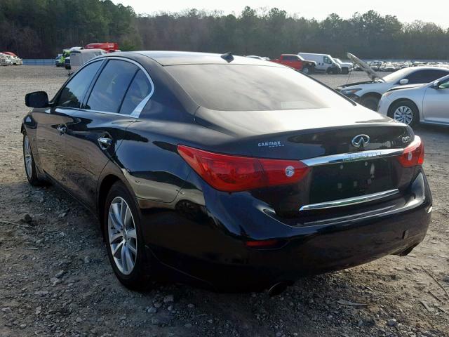 JN1BV7AP6FM346623 - 2015 INFINITI Q50 BASE BLACK photo 3