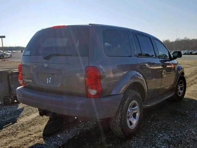 1D4HD38N44F111746 - 2004 DODGE DURANGO ST GRAY photo 4