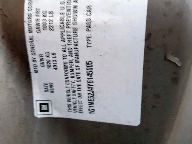 1G1NE52J4Y6145005 - 2000 CHEVROLET MALIBU LS 棕色 照片 10