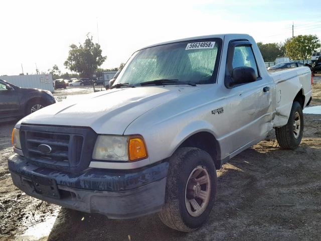 1FTYR10D64PA98689 - 2004 FORD RANGER SILVER photo 2