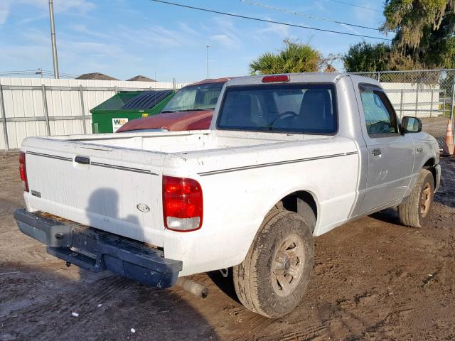 1FTYR10D64PA98689 - 2004 FORD RANGER SILVER photo 4