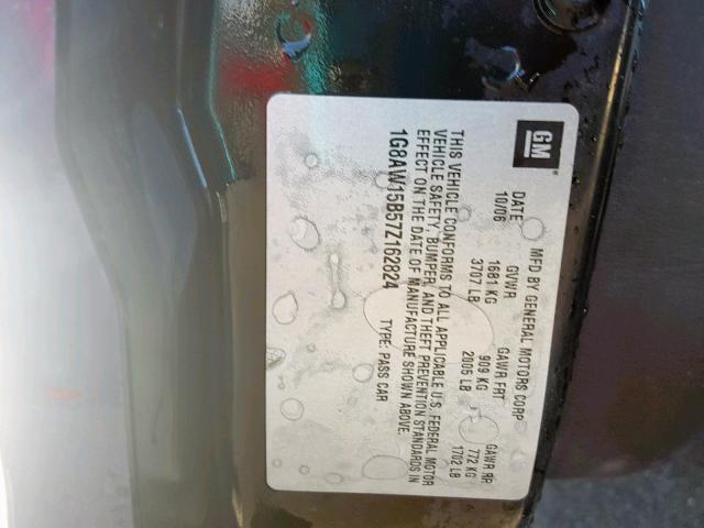 1G8AW15B57Z162824 - 2007 SATURN ION LEVEL BLUE photo 10