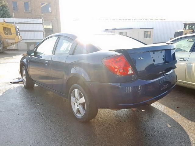 1G8AW15B57Z162824 - 2007 SATURN ION LEVEL BLUE photo 3