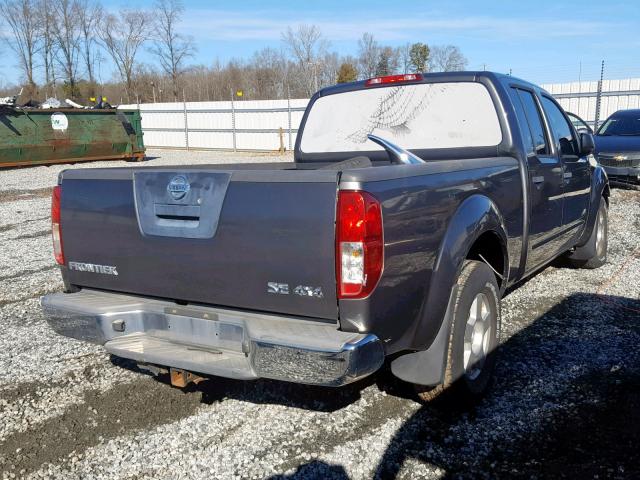 1N6AD09W37C462896 - 2007 NISSAN FRONTIER C GRAY photo 4