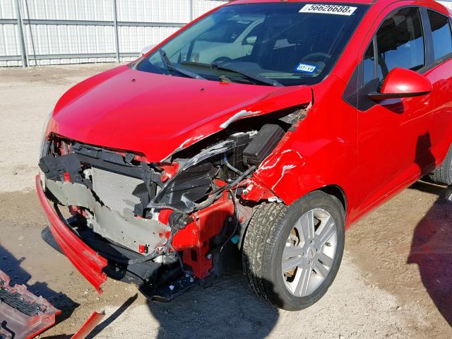 KL8CD6S9XDC601560 - 2013 CHEVROLET SPARK 1LT RED photo 9