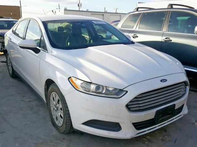 1FA6P0G73E5371212 - 2014 FORD FUSION S WHITE photo 1