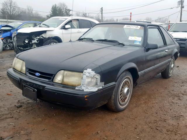 1FABP41A4KF233274 - 1989 FORD MUSTANG LX BLACK photo 2