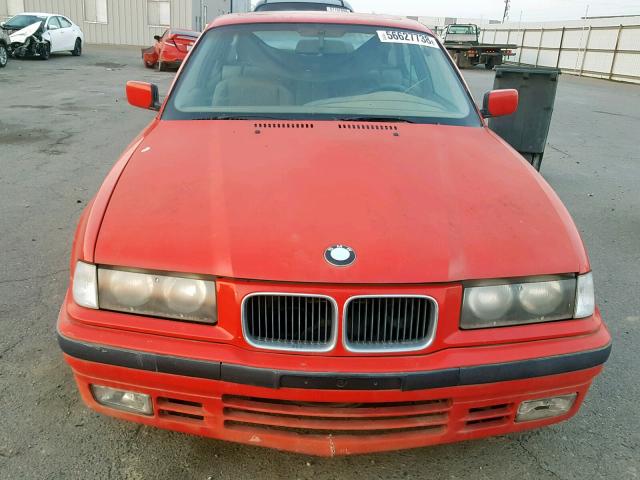 WBABF4312PEK08622 - 1993 BMW 325 I AUTO RED photo 9