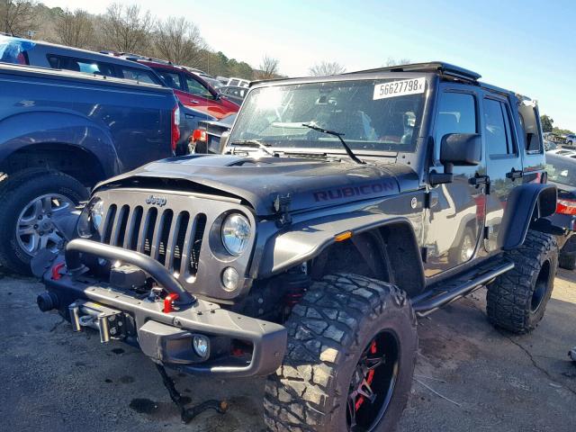 1C4HJWFG6EL225150 - 2014 JEEP WRANGLER U GRAY photo 2