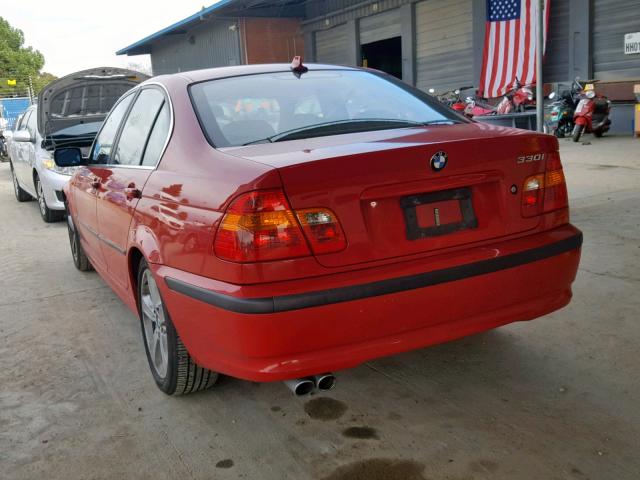 WBAEV53424KM35273 - 2004 BMW 330 I RED photo 3