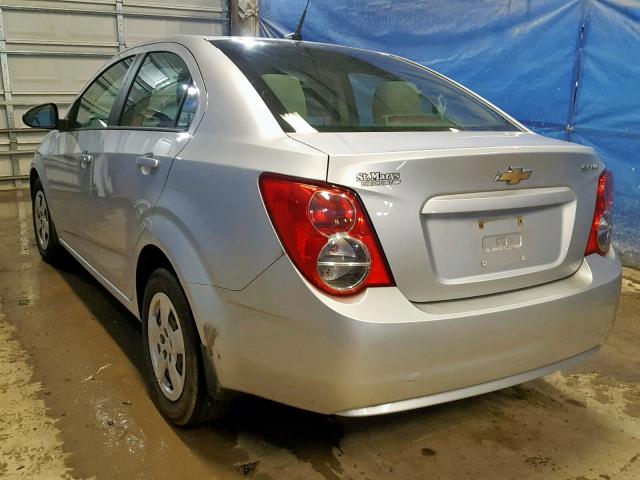 1G1JA5SHXE4210549 - 2014 CHEVROLET SONIC LS 银色 照片 3