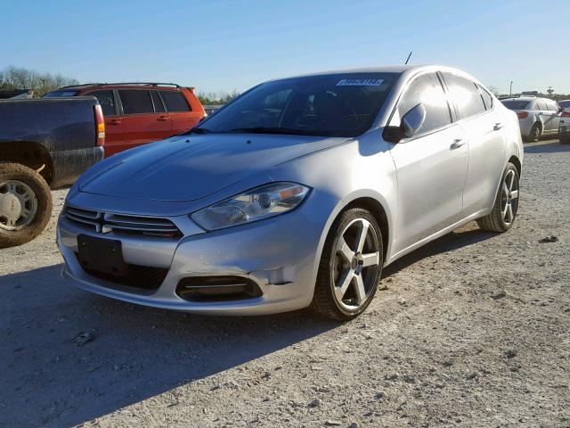 1C3CDFBA6DD157853 - 2013 DODGE DART SXT SILVER photo 2