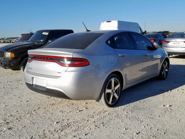 1C3CDFBA6DD157853 - 2013 DODGE DART SXT SILVER photo 4