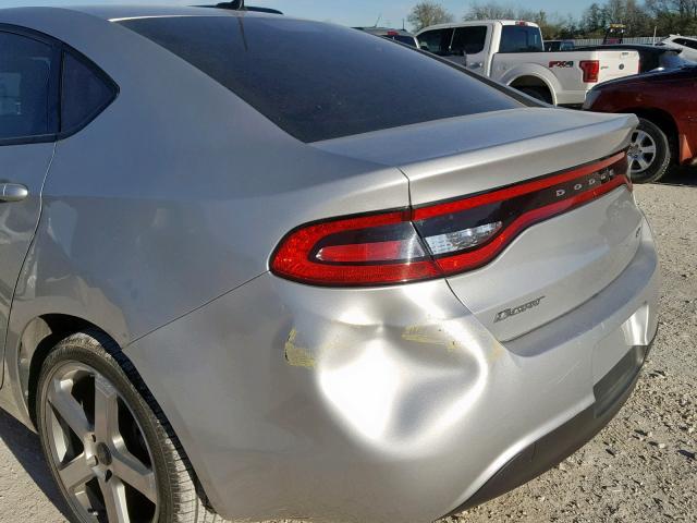 1C3CDFBA6DD157853 - 2013 DODGE DART SXT SILVER photo 9