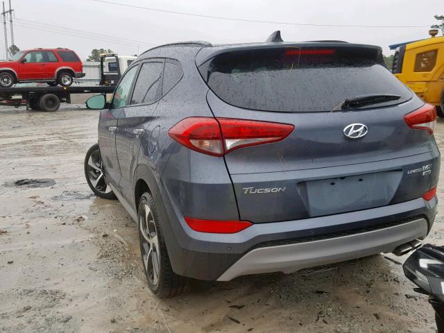 KM8J3CA23JU606170 - 2018 HYUNDAI TUCSON VAL BLUE photo 3