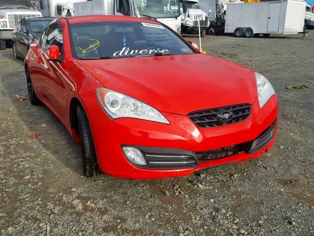 KMHHU6KH5AU009845 - 2010 HYUNDAI GENESIS CO RED photo 1