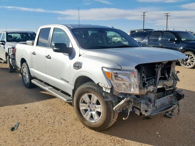 1N6AA1E61HN575403 - 2017 NISSAN TITAN SV SILVER photo 1