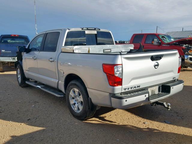 1N6AA1E61HN575403 - 2017 NISSAN TITAN SV SILVER photo 3