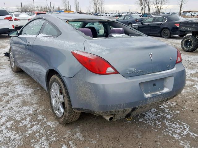 1G2ZH18N674240957 - 2007 PONTIAC G6 GT GRAY photo 3