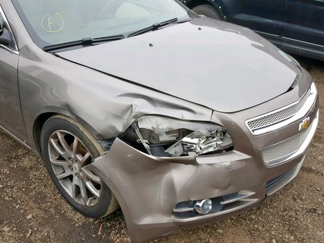 1G1ZE5E76A4118990 - 2010 CHEVROLET MALIBU LTZ GRAY photo 9