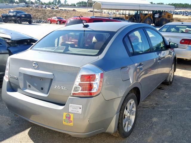 3N1AB61E07L618737 - 2007 NISSAN SENTRA 2.0 GRAY photo 4