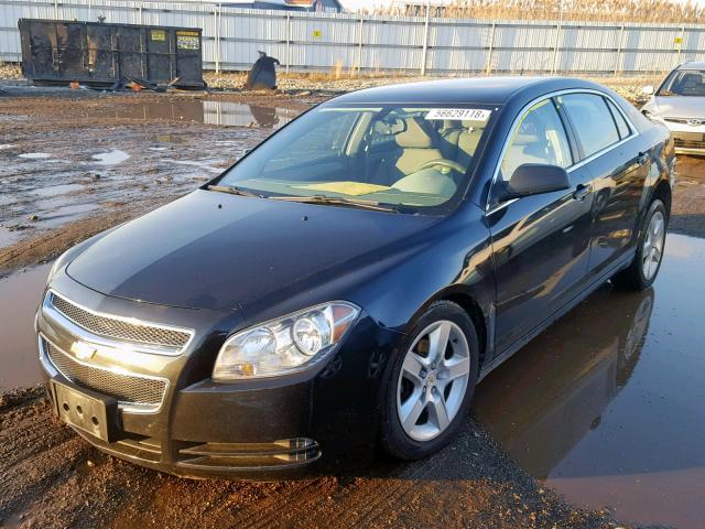 1G1ZB5E17BF384402 - 2011 CHEVROLET MALIBU LS BLACK photo 2