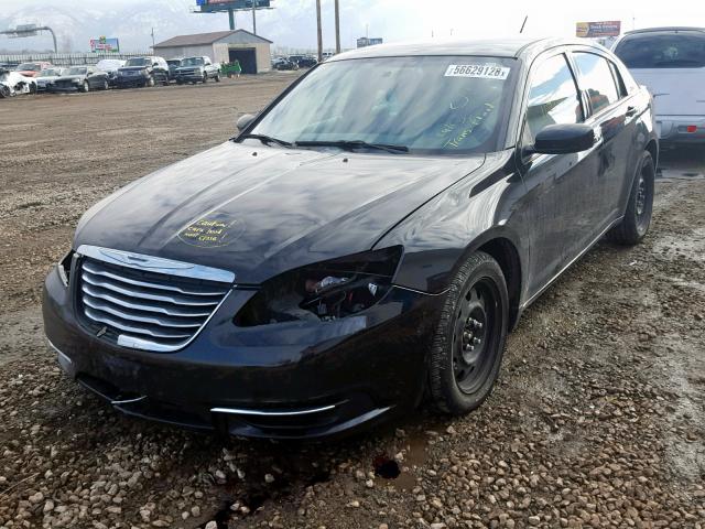 1C3CCBAB4EN141944 - 2014 CHRYSLER 200 LX BLACK photo 2