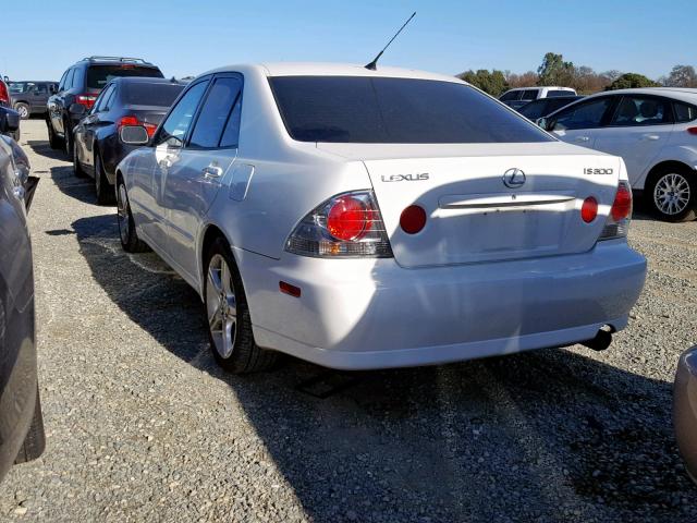 JTHBD192130066826 - 2003 LEXUS IS 300 WHITE photo 3