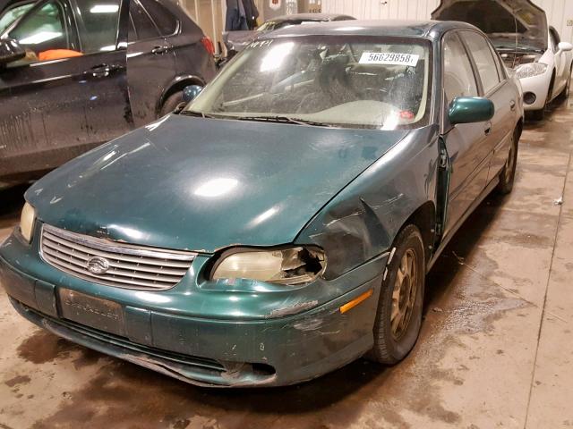 1G1NE52M4X6215370 - 1999 CHEVROLET MALIBU LS Жасыл фото 2