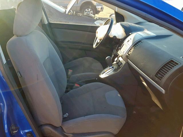 3N1AB6AP6CL634128 - 2012 NISSAN SENTRA 2.0 BLUE photo 5