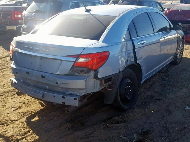 1C3CCBCG0CN184974 - 2012 CHRYSLER 200 LIMITE BLUE photo 4