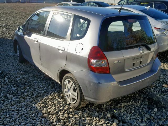 JHMGD38447S002777 - 2007 HONDA FIT GRAY photo 3