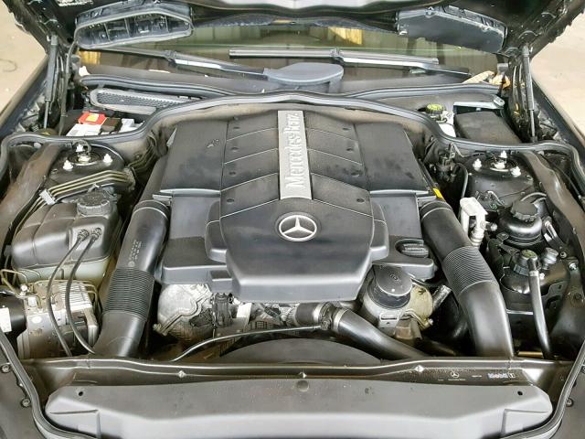 WDBSK75F94F070557 - 2004 MERCEDES-BENZ SL 500 BLACK photo 7