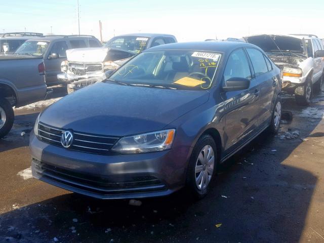 3VW167AJ6GM273502 - 2016 VOLKSWAGEN JETTA S GRAY photo 2