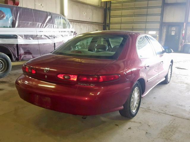 1MEFM50S1XA651069 - 1999 MERCURY SABLE GS RED photo 4