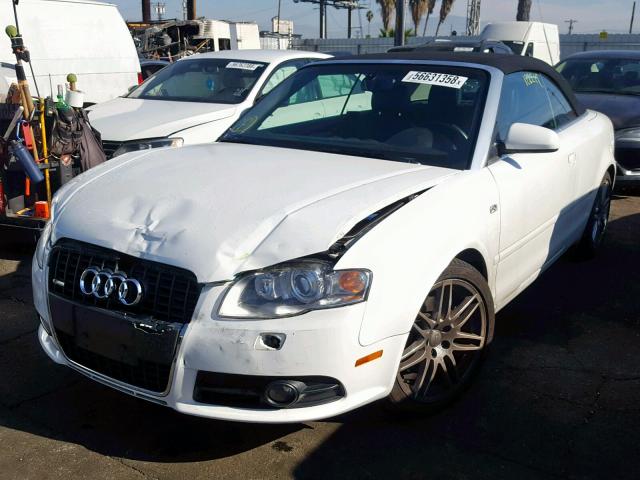 WAUAF48H99K009038 - 2009 AUDI A4 2.0T CA WHITE photo 2